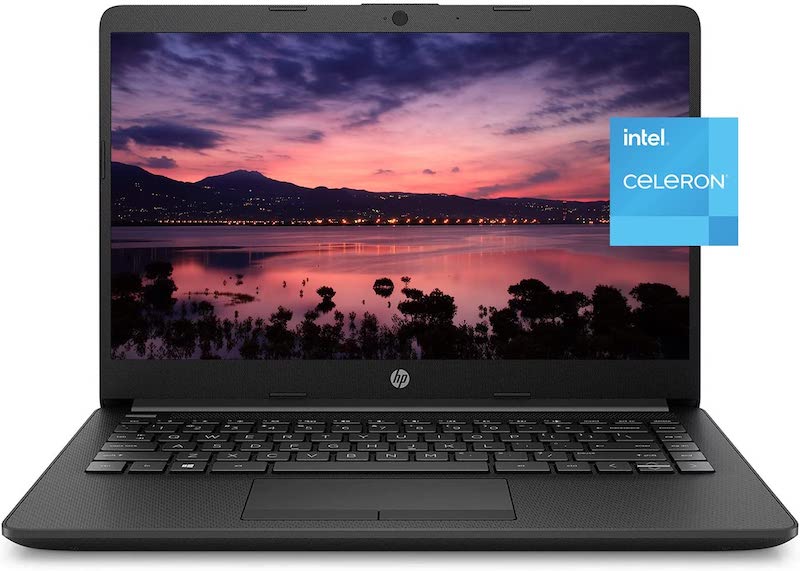 2022 HP Premium 14-inch HD Thin and Light Laptop, Intel Quad-Core Processor, 8GB RAM, 64GB Storage, Long Battery Life, Webcam, Bluetooth, HDMI, Wi-Fi, Jet Black, Windows 11 + 1 Year Microsoft 365