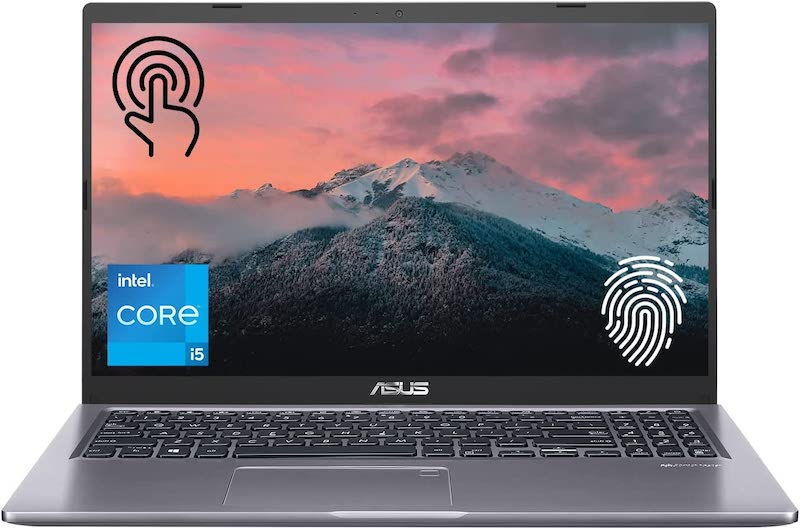 ASUS VivoBook 15 Laptop, 15.6” Full HD Touchscreen, Intel Core i5-1135G7 Processor, 20GB RAM, 1TB SSD, Webcam, Backlit Keyboard, Fingerprint Reader, HDMI, Wi-Fi, Windows 11 Home, Slate Gray