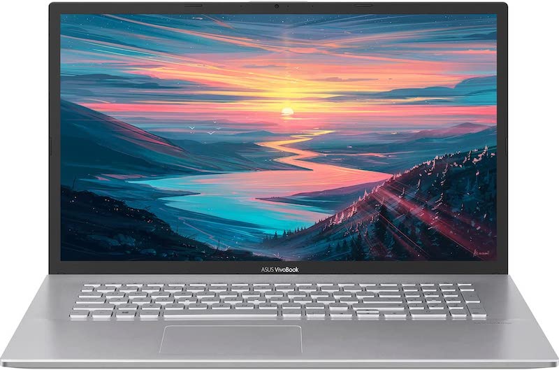 Newest ASUS VivoBook 17.3" HD+ Thin and Light Laptop, Intel Core i5-1035G1 Processor, HD Webcam, HDMI, Wi-Fi 5, Bluetooth, Transparent Silver, Windows 11 (20GB RAM | 1TB SDD)