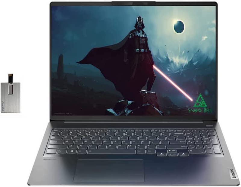 LENOVO Ideapad 5i Pro 16" 2.5K QHD IPS Display (2560 x 1440) Laptop, Intel 11th Core i5-11300H, 8GB RAM, 512GB PCIe SSD, NVIDIA GeForce MX450, Backlit Keyboard, Win 11, Gray, 32GB USB Card