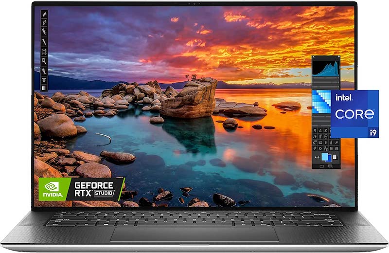 2021 Newest Dell XPS 15 9510 Laptop, 15.6" FHD+ 500 Nits Display, Intel i9-11900H, RTX 3050Ti, 64GB RAM, 2TB SSD, IR Webcam, Backlit Keyboard, Fingerprint Reader, WiFi 6, Thunderbolt 4, Win 10 Home