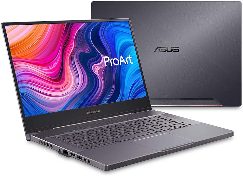 ASUS ProArt StudioBook Pro 15 Mobile Workstation Laptop, 15.6” UHD NanoEdge Bezel, Intel Core i7-9750H, 48GB DDR4, 2TB PCIe SSD, Nvidia Quadro RTX 5000, Windows 10 Pro, W500G5T-XS77, Star Grey
