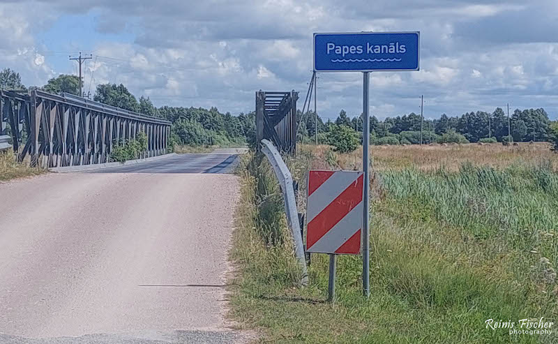 Pape channel in Latvia