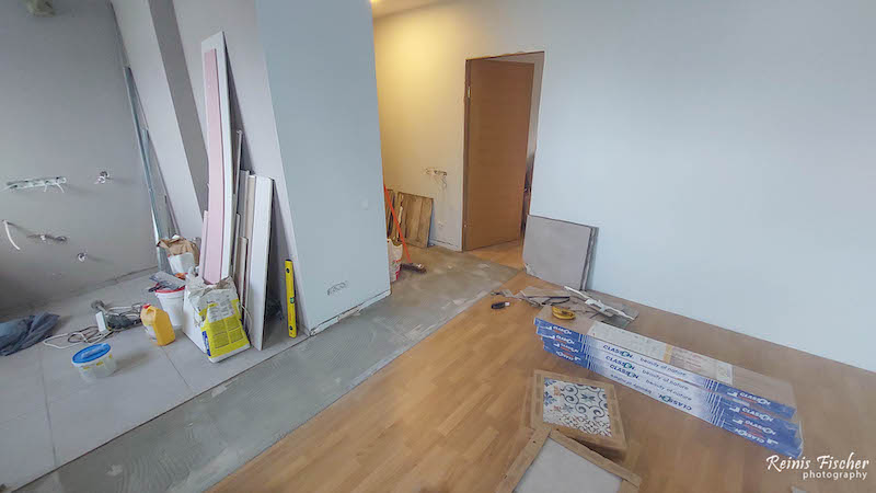 Preparing to install laminate