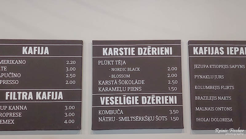 Menu at Coffee shop Kuup