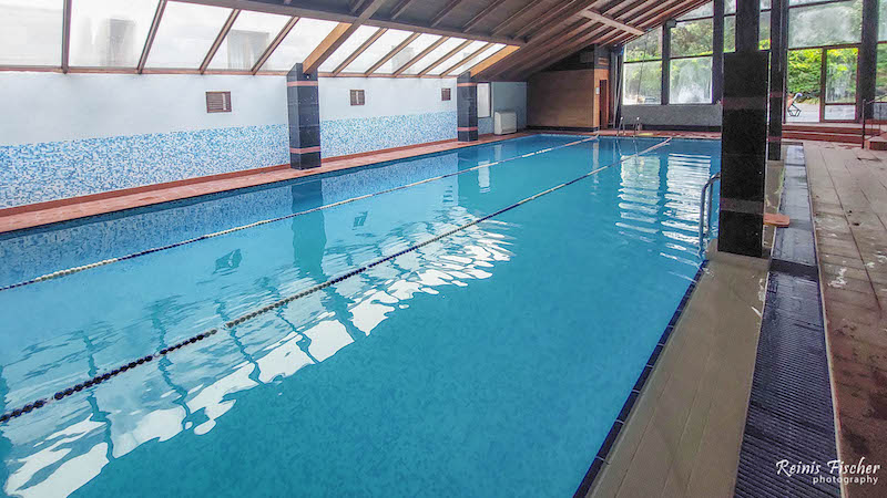 Indoor swimming pool at Hotel Kopola