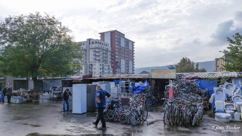 Navtlugi market in Tbilisi