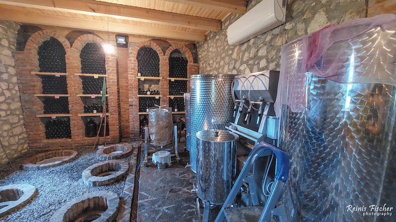 Inside Sadmeli Winery