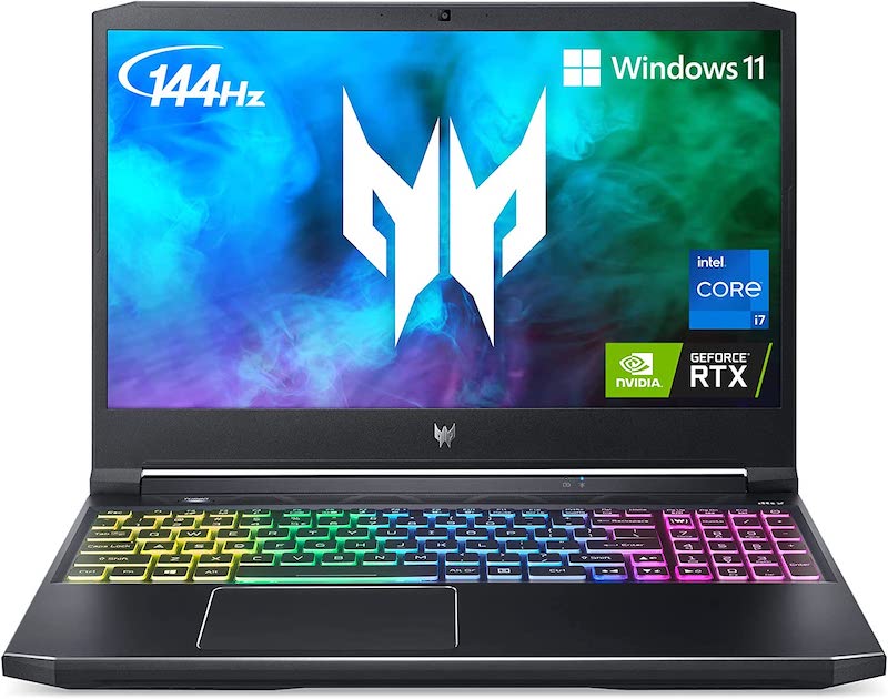 Acer Predator Helios 300 PH315-54-760S Gaming Laptop | Intel i7-11800H | NVIDIA GeForce RTX 3060 GPU | 15.6" FHD 144Hz 3ms IPS Display | 16GB DDR4 | 512GB SSD | Killer WiFi 6 | RGB Keyboard