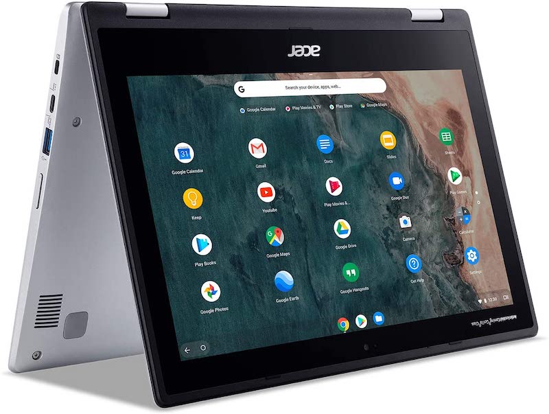 Acer Chromebook Spin 311 Convertible Laptop | Intel Celeron N4000 | 11.6" HD Touch Corning Gorilla Glass Display | 4GB LPDDR4 | 64GB eMMC | Intel 802.11ac Gigabit WiFi 5 | Chrome OS | CP311-2H-C7QD