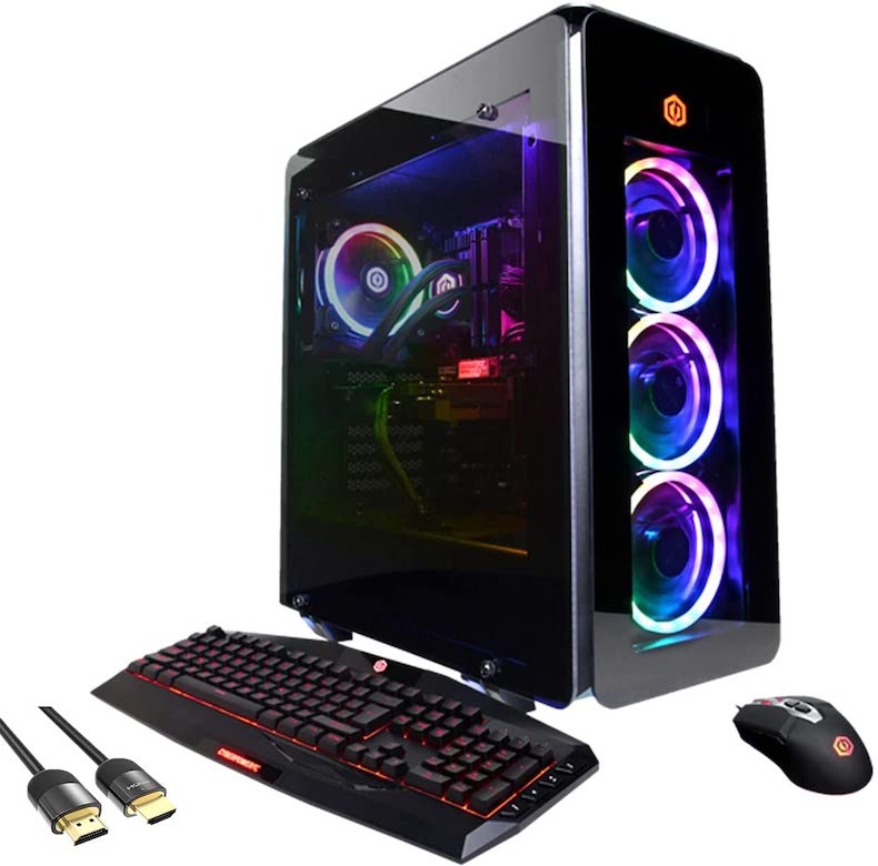 Mytrix Gamer Supreme by_CyberPowerPC Liquid Cool 3090 Gaming Desktop, Intel Core i9-11900KF, GeForce RTX 3090, 64GB RAM 3200MHz, 2TB PCIe SSD+2TB HDD, RGB, HDMI/DP/RJ45, Mytrix HDMI 2.1 Cable, Win 10