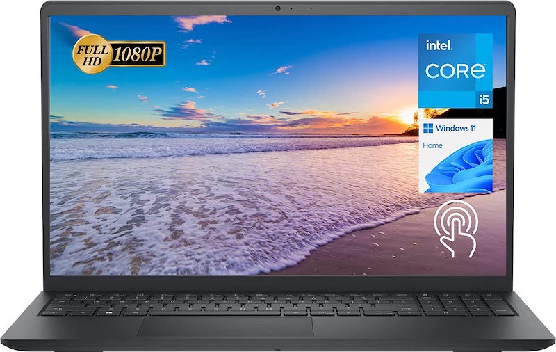 Newest Dell Inspiron 15 3511 Laptop, 15.6" FHD Touchscreen, Intel Core i5-1035G1, 12GB RAM, 256GB PCIe NVMe M.2 SSD, SD Card Reader, Webcam, HDMI, WiFi, Windows 11 Home, Black