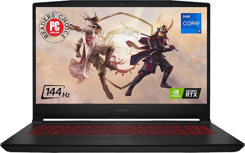 MSI Katana GF66 15.6" 144Hz FHD Gaming Laptop: Intel Core i7-12650H RTX 3050 Ti 16GB 512GB NVMe SSD, Type-C USB 3.2 Gen 1, High-ResoluTion Audio, Cooler Boost 5, Win11 Home: Black 12UD-436