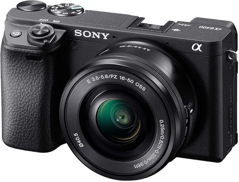 Sony Alpha a6400 Mirrorless Camera: Compact APS-C Interchangeable Lens Digital Camera with Real-Time Eye Auto Focus, 4K Video, Flip Screen & 16-50mm Lens - E Mount Compatible Cameras - ILCE-6400L/B