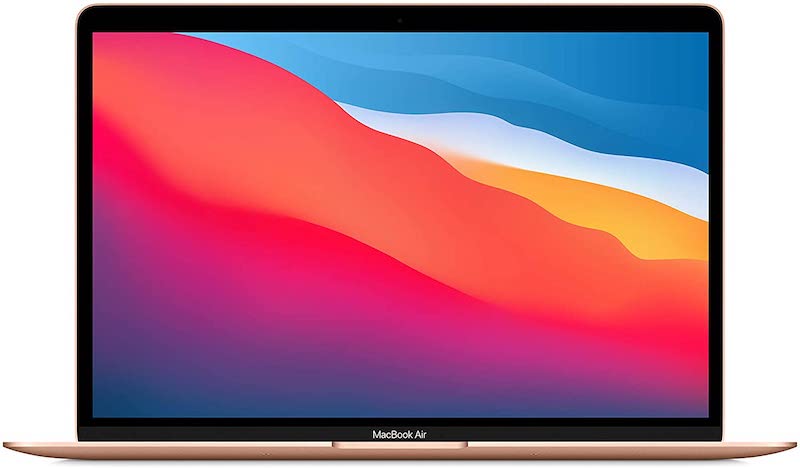 2020 Apple MacBook Air Laptop: Apple M1 Chip, 13” Retina Display, 8GB RAM, 256GB SSD Storage, Backlit Keyboard, FaceTime HD Camera, Touch ID. Works with iPhone/iPad; Gold