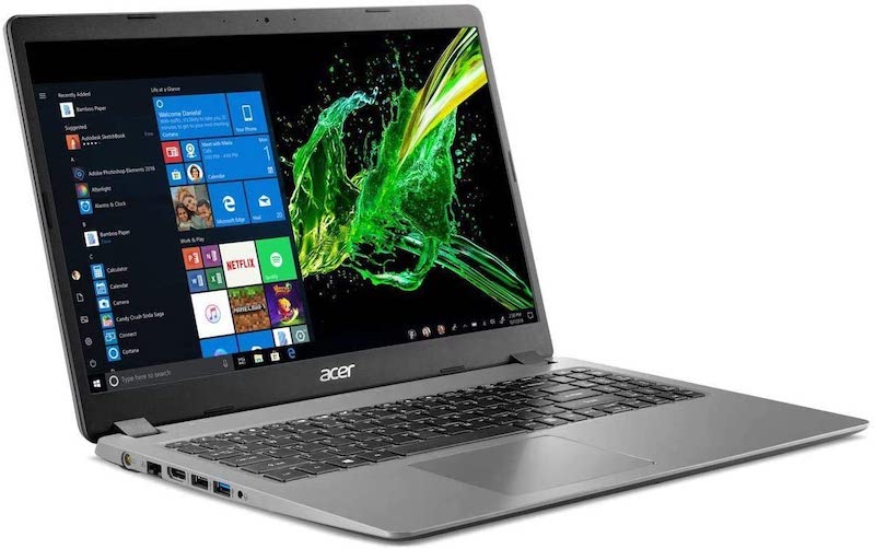 Acer Aspire 3 15.6" Full HD 1080P Laptop PC, Intel Core i5-1035G1 Quad-Core Processor, 8GB DDR4 RAM, 256GB SSD, Ethernet, HDMI, Wi-Fi, Webcam, Numeric Keypad, Windows 10 Home, Steel Gray