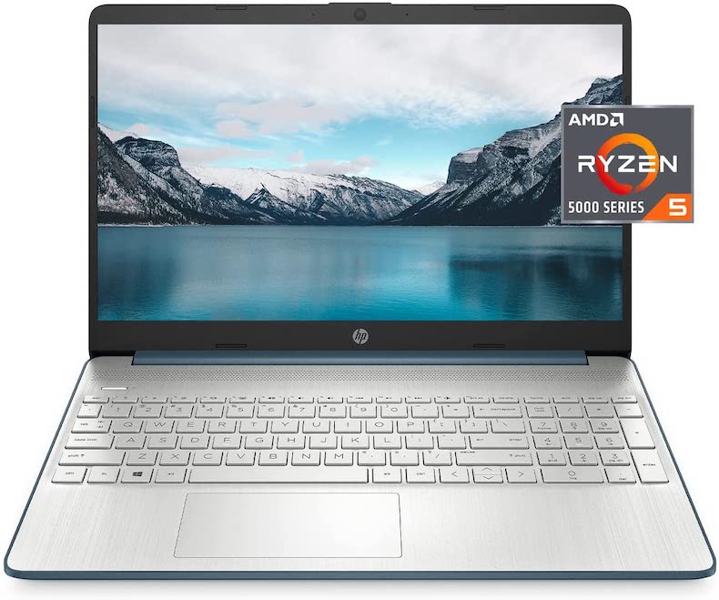 Newest 2022 HP 15.6" FHD Micro-Edge Laptop, AMD Ryzen 5 5500U 6-core(Beat i7-1160G7, up to 4GHz), 16GB RAM, 512GB PCIe SSD, AMD Radeon Graphics, WiFi, HDMI, Fast Charge, Windows 11, w/3in1 Accessories