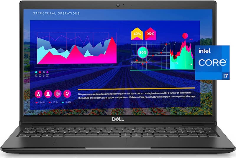 Dell Business Laptop Latitude 3520, 15.6" FHD IPS Backlit Display, i7-1165G7, 16GB RAM, 512GB SSD, Webcam, WiFi 6, USB-C, HDMI, Win 10 Pro