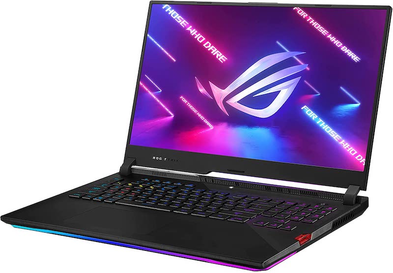 ASUS ROG Strix Scar 17 (2021) Gaming Laptop, 17.3” 360Hz IPS FHD, NVIDIA GeForce RTX 3080, AMD Ryzen 9 5900HX, 16GB DDR4, 1TB SSD, Opti-Mechanical Per-Key RGB Keyboard, Windows 10 Pro, G733QSA-PB96