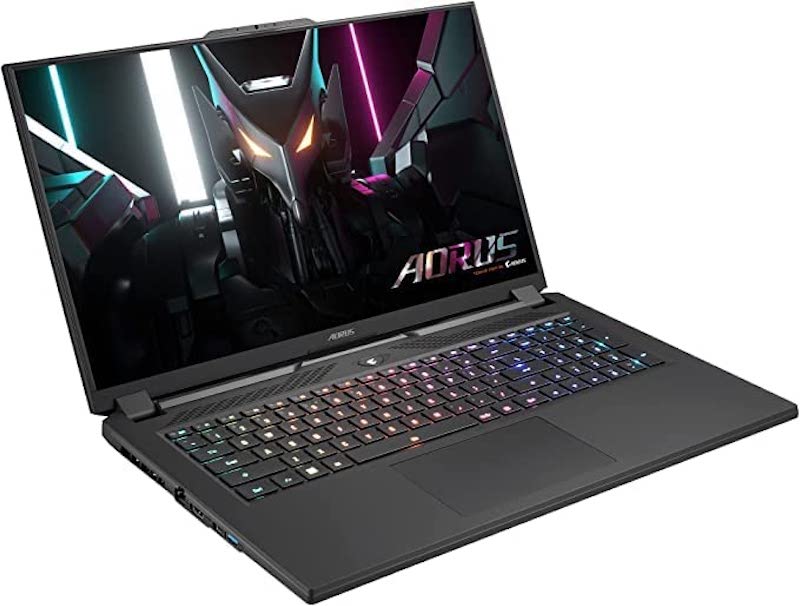 CUK AORUS 17H by Gigabyte 17 Inch Gamer Notebook (NVIDIA GeForce RTX 4080, 14-Core Intel Core i7-13700H, 32GB DDR5 RAM, 2TB Gen4 NVMe SSD, 17.3" FHD 360Hz, Windows 11 Home) Gaming Laptop Computer