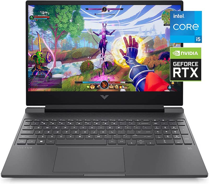 HP Victus 15 Gaming Laptop, NVIDIA GeForce RTX 3050, 12th Gen Intel Core i5-12500H, 8 GB RAM, 512 GB SSD, Full HD Display, Windows 11 Home, Backlit Keyboard, Enhanced Thermals (15-fa0025nr, 2022)