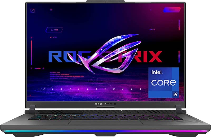 华硕 ROG Strix G16 (2023) 游戏笔记本电脑，16 英寸 16:10 FHD 165Hz，GeForce RTX 4070，英特尔酷睿 i9-13980HX，16GB DDR5，1TB PCIe SSD，Wi-Fi 6E，Windows 11，G614JI-AS94