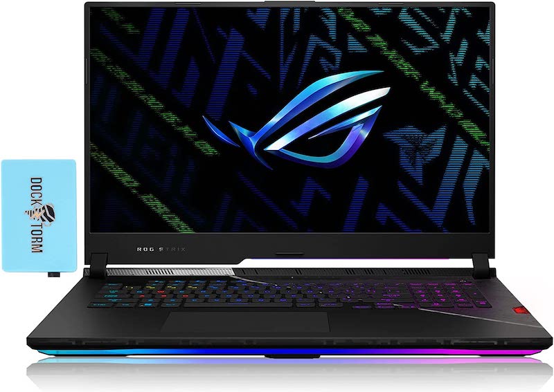 ASUS ROG Strix Scar 17 SE Gaming & Entertainment Laptop (Intel i9-12950HX 16-Core, 64GB DDR5 4800MHz RAM, 2x1TB PCIe SSD RAID 0 (2TB), GeForce RTX 3080 Ti, 17.3" 240Hz Win 11 Pro) with Hub