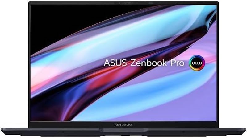 华硕 Zenbook Pro 14 OLED 14.5 英寸 OLED 16:10 触摸显示屏，DialPad，英特尔 i9-13900H CPU，GeForce RTX 4070 显卡，32GB RAM，1TB SSD，Windows 11 Home，Tech Black，UX6404VI-DS96T
