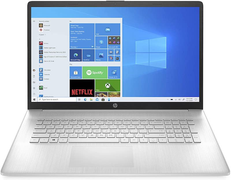 HP 17-inch Laptop, 11th Generation Intel Core i5-1135G7, Intel Iris Xe Graphics, 8 GB RAM, 256 GB SSD, Windows 11 Home (17-cn0025nr,Natural Silver)