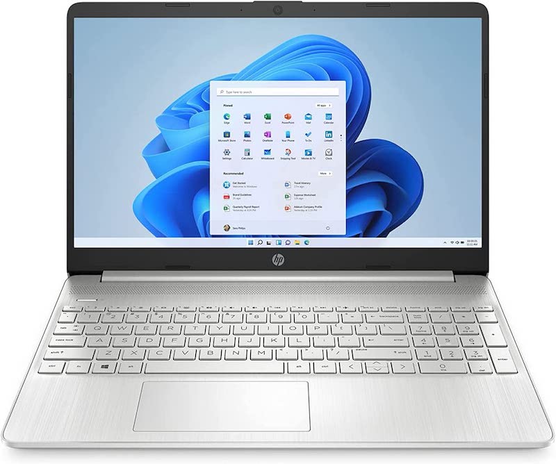 HP Newest Laptop, 15.6'' Full HD IPS Touchscreen, Intel Core i7-1165G7 Processor, 64GB RAM, 2TB SSD, Bluetooth, Type-C USB, Media Card Reader, Windows 11 Home, Natural Silver