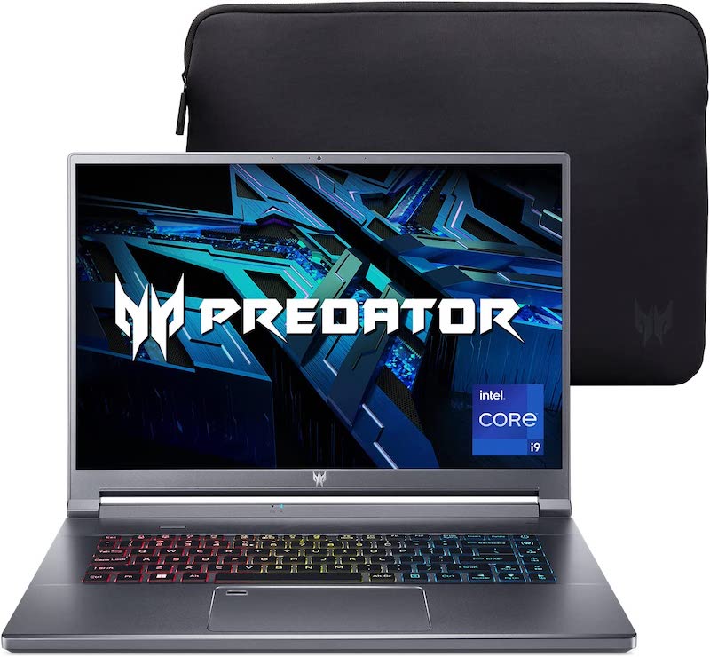 Acer Predator Triton 500 SE Gaming/Creator Laptop | 12th Gen Intel i9-12900H | GeForce RTX 3080 Ti | 16" WQXGA 240Hz G-SYNC Display | 32GB LPDDR5 | 1TB Gen 4x4 SSD | Killer Wi-Fi 6E | PT516-52s-99EL