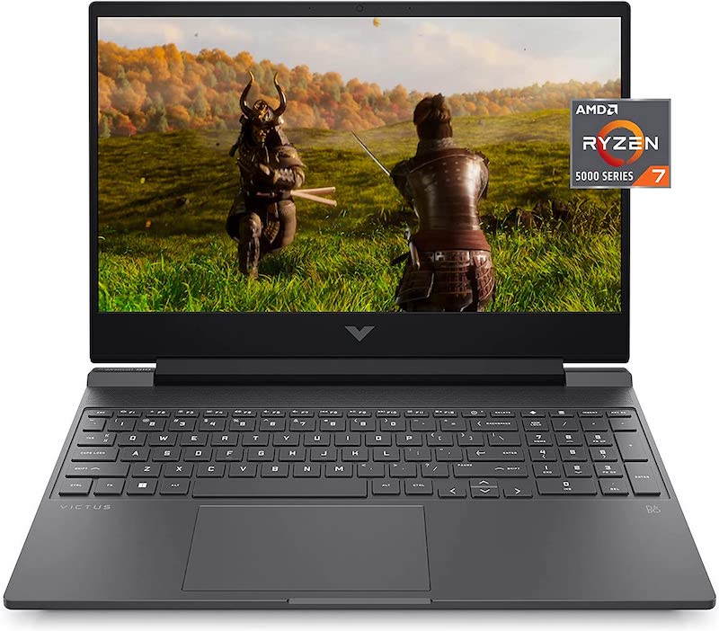 HP Victus 15.6" Gaming Laptop PC, NVIDIA GeForce RTX 3050 Ti, AMD Ryzen 7 5800H, Refined 1080p IPS Display, Compact Design, All-in-One Keyboard with Enlarged Touchpad, HD Webcam (15-fb0028nr, 2022)