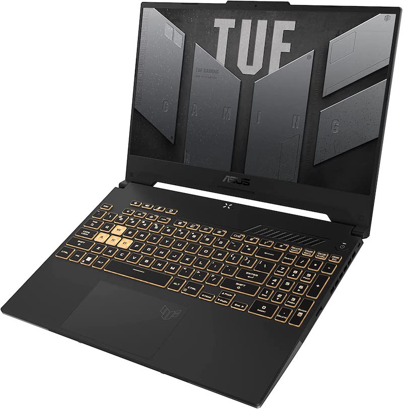 ASUS TUF Gaming A15 (2022) Gaming Laptop, 15.6" 300Hz FHD Display, AMD Ryzen 7 6800H CPU, GeForce RTX 3060 GPU, 16GB DDR5 RAM, 512GB PCIe SSD, Wi-Fi 6, Windows 11 Home, Mecha Gray, FA507RM-ES73