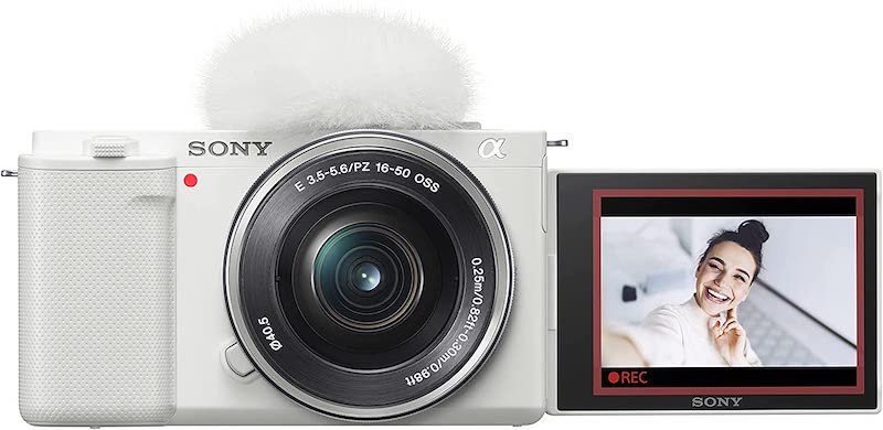 Sony Alpha ZV-E10 - APS-C Interchangeable Lens Mirrorless Vlog Camera Kit - White