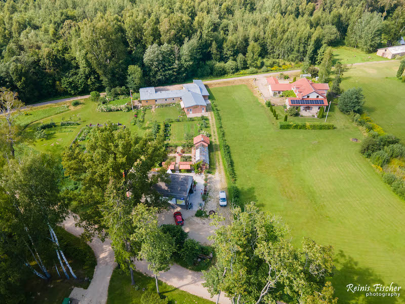 Rīta Putni from a drone fly