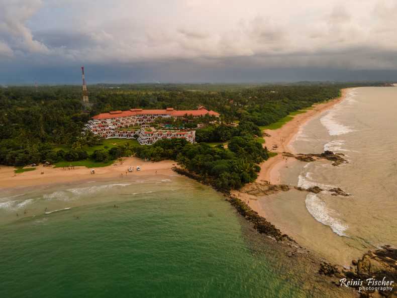 Bentota beach near Taj Resort & Spa hotel in Sri Lanka