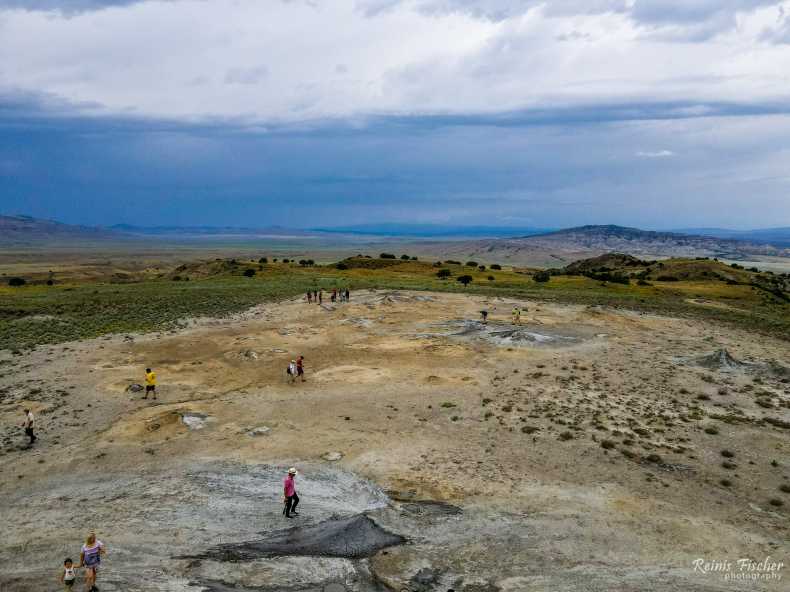 Takhti-Tepha mud volcanoes in Georgia