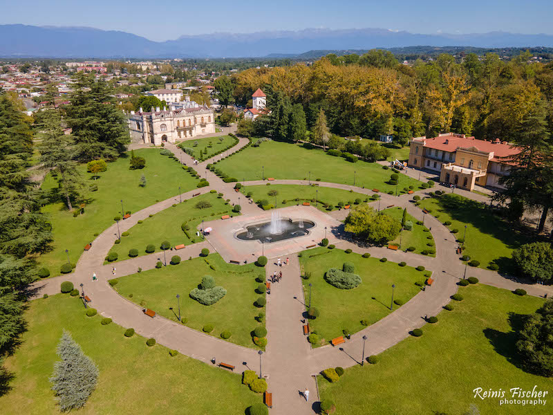 Park near the Dadiani Palace in Zugdidi