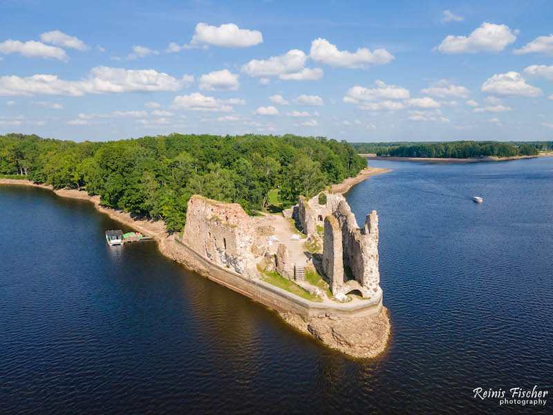 Koknese castle ruins