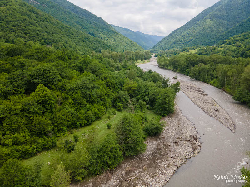 Aragvi river near Jomardi X park