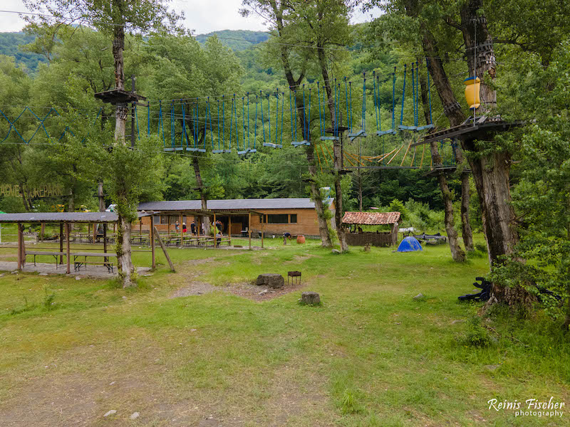 Jomardi X park near Aragvi river