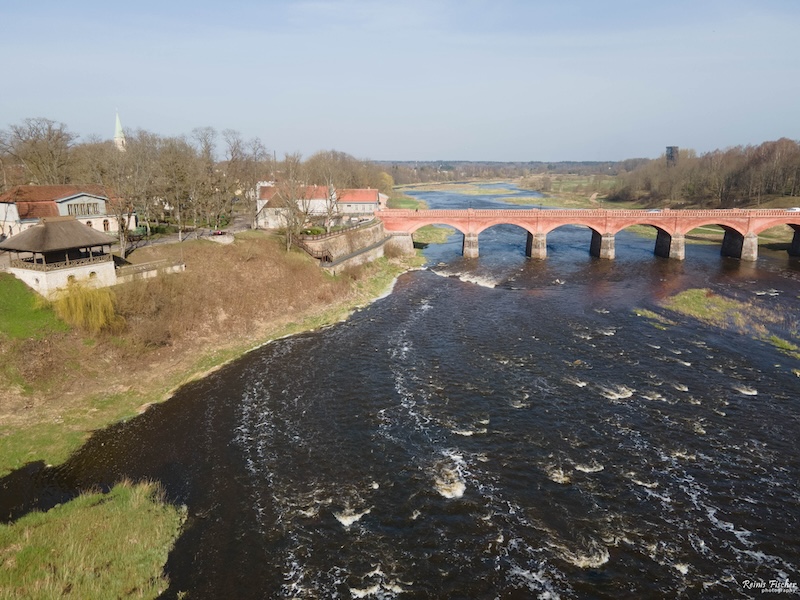 Old brick bridge in Kuldīga