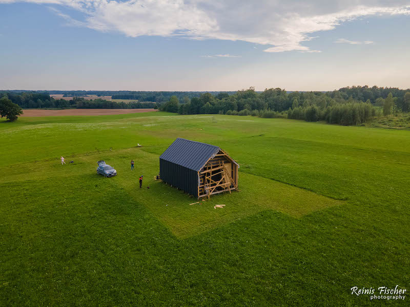 Frame house in Latvia