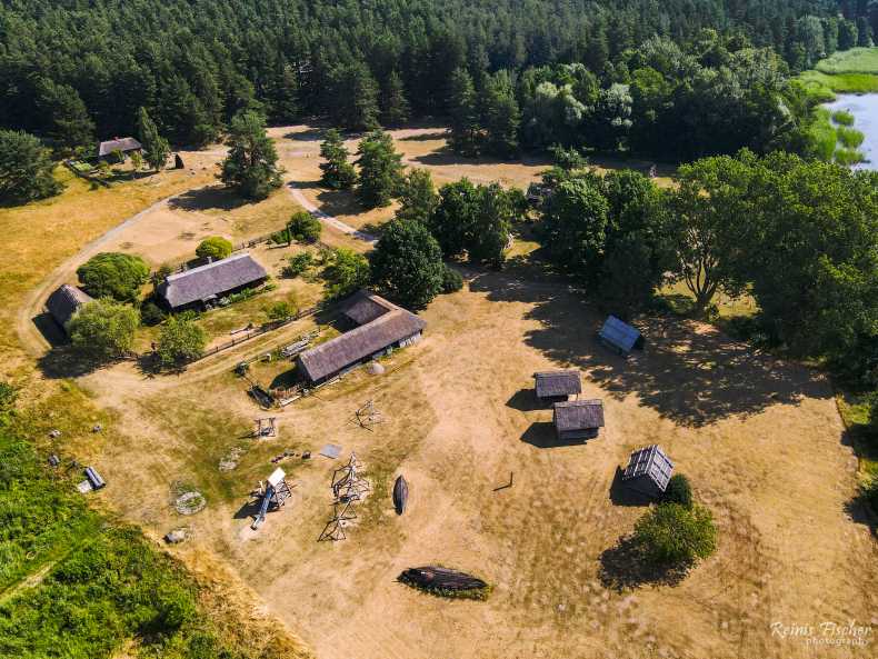 Open air museum from a drone flight