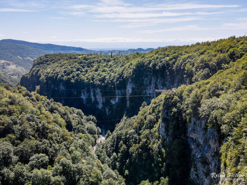 Viewing platform at Okatse canyon