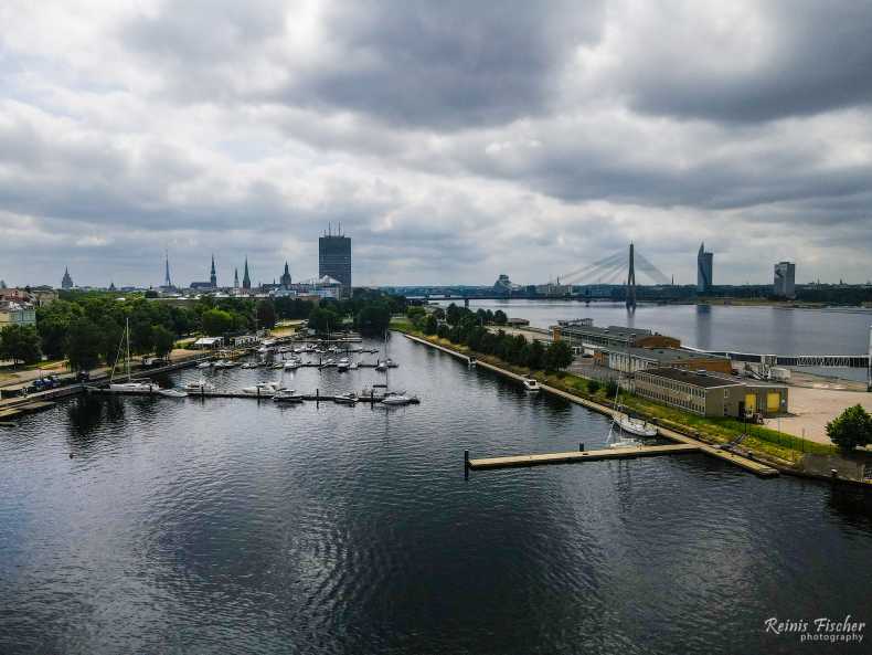 Views toward Riga from Andrejsala