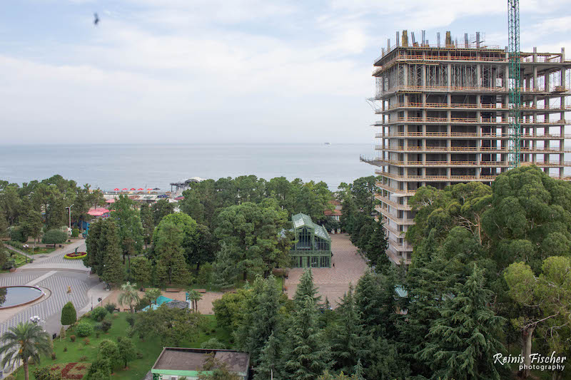 sea views with some construction site