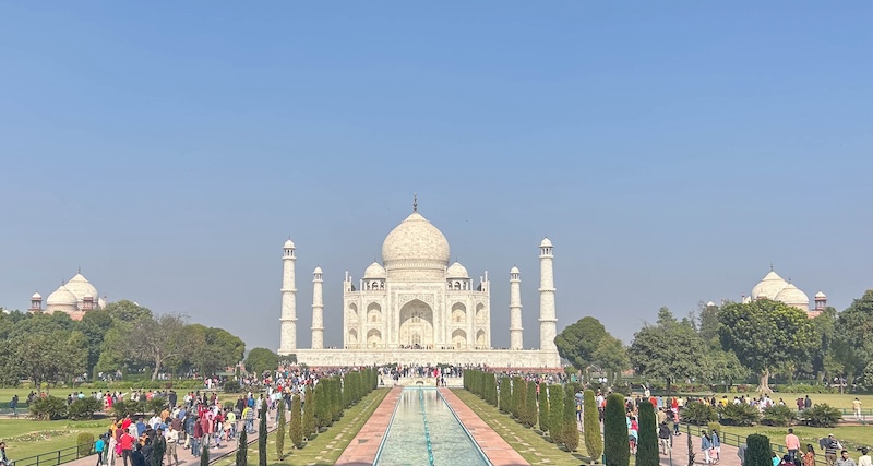 Taj Mahal from a distance