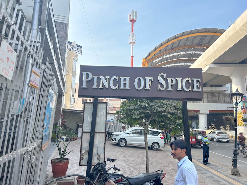 Pinch of Spice restaurant in Agra, India