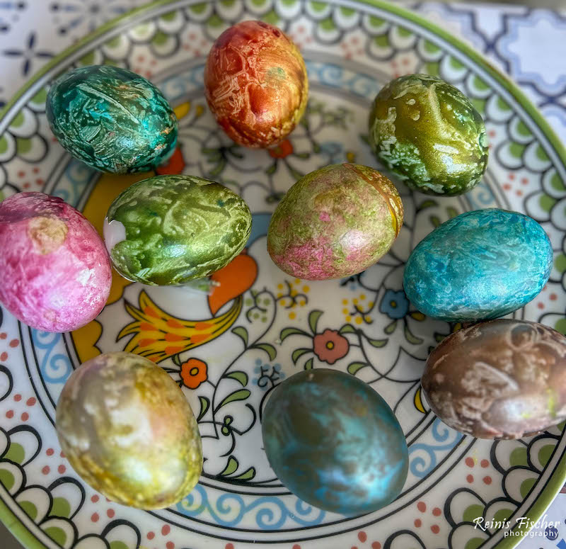 Colored Easter eggs